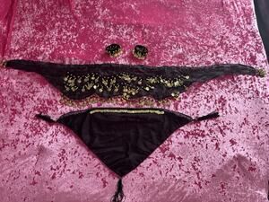 Gypsy Halloween Accessories Belly Dance Costume Hip Scarf Coins Beads Gold